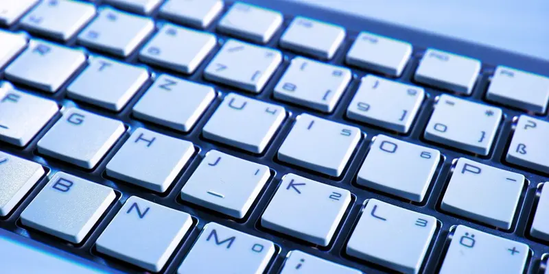 Close up image of a computer keyboard