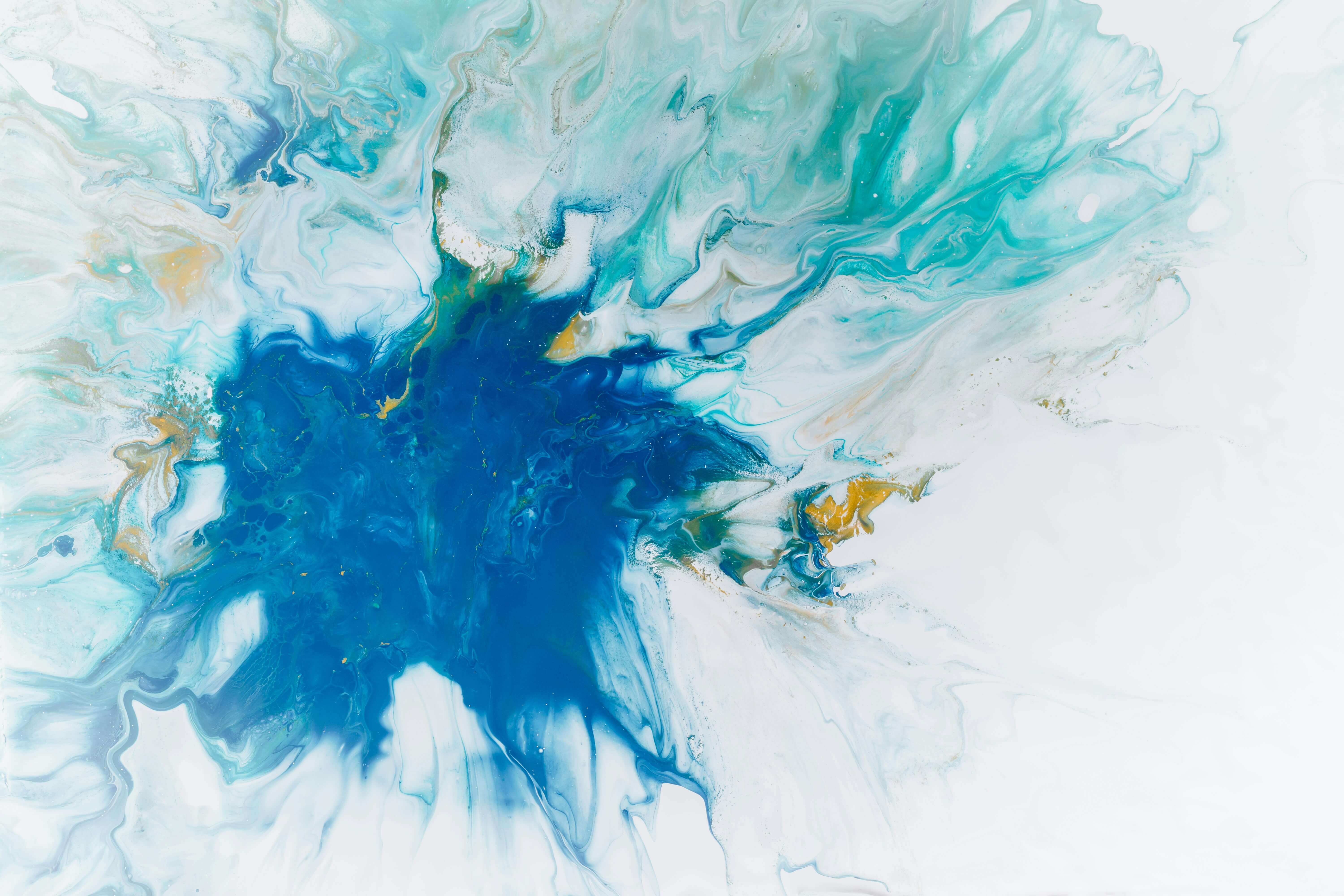 Abstract image of ink colours spreading in water